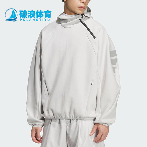 Adidas/阿迪达斯正品FOS M DK SWT HD男士套头连帽针织卫衣KS3281