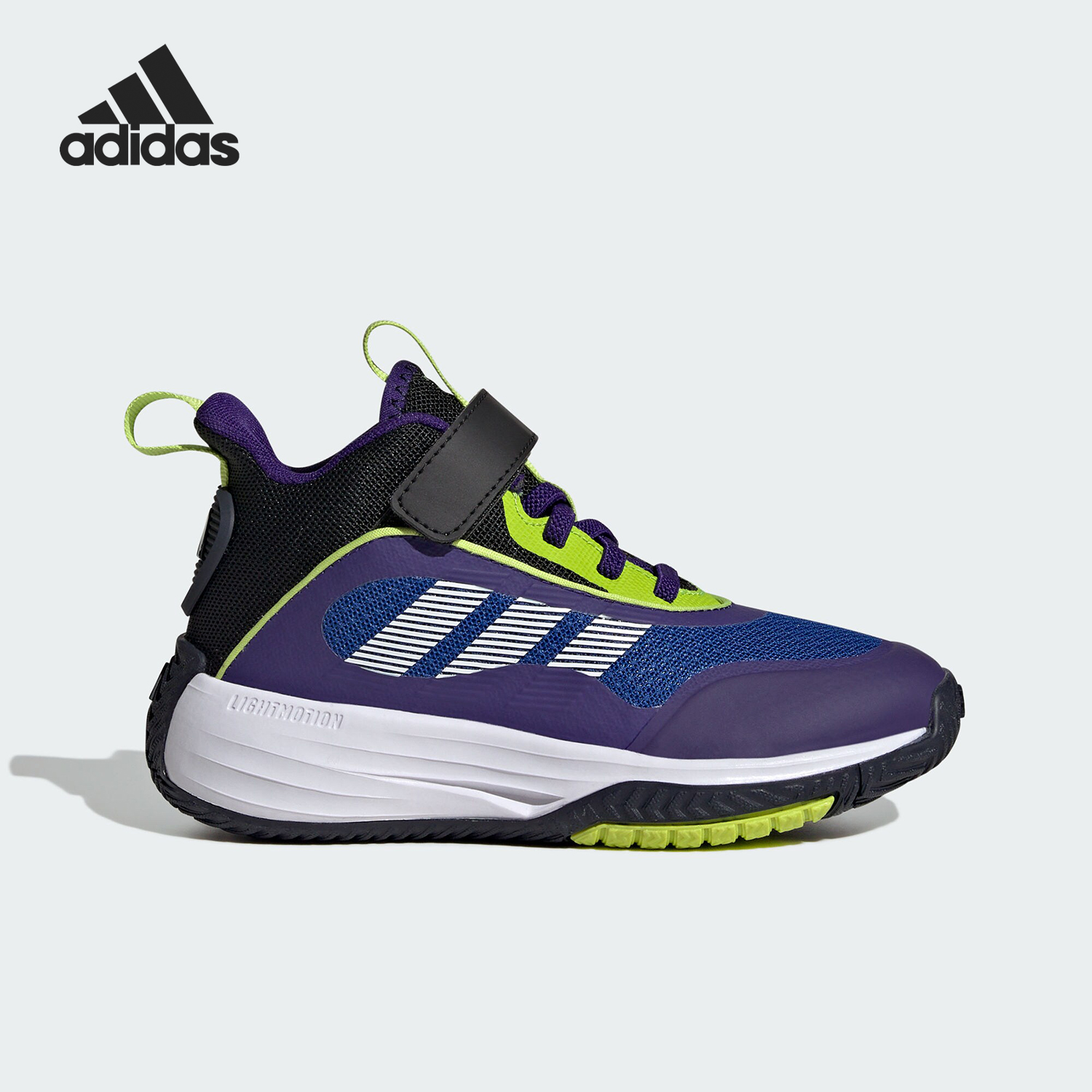 阿迪达斯儿童缓震运动中帮篮球鞋