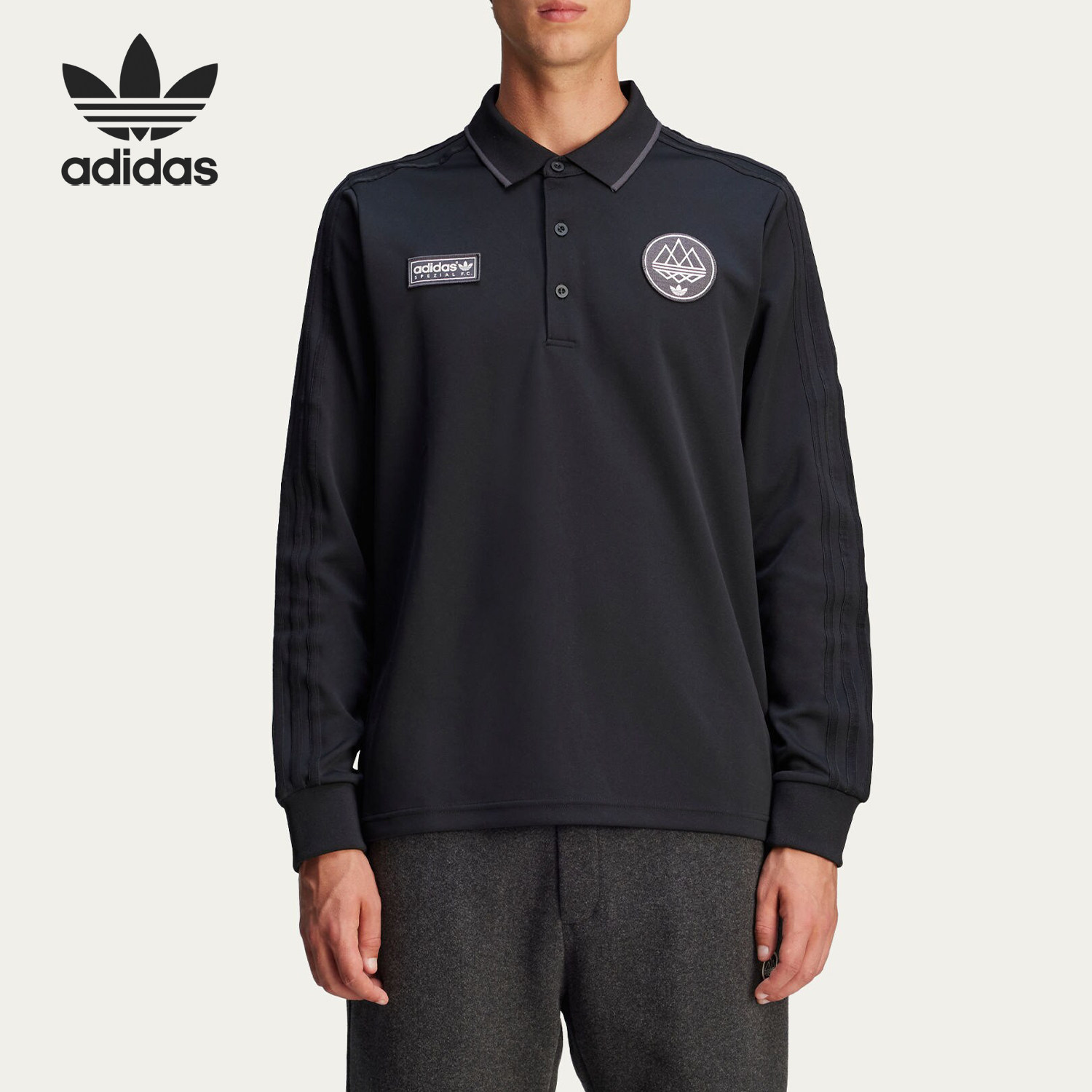 Adidas/阿迪达斯正品三叶草男士宽松运动翻领POLO衫JE6081,运动服/休闲服装,运动POLO衫,淘宝优惠券,粉丝福利购,淘宝优惠卷