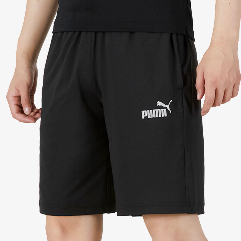 Puma彪马正品男女宽松抽绳透气速干休闲运动短裤五分裤671933-01