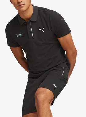 Puma/彪马正品Mercedes AMG男士休闲透气翻领POLO衫538478-01