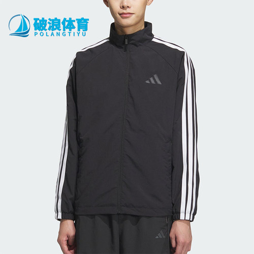 Adidas/阿迪达斯正品2025春款男士经典插肩袖运动宽松外套KC3892