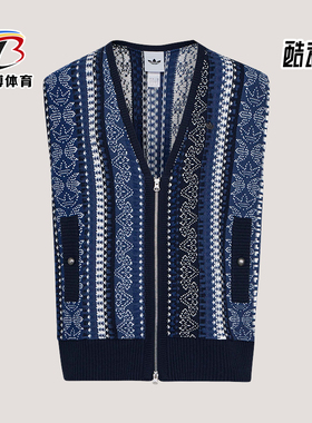 Adidas/阿迪达斯正品三叶草男女宽松经典时尚休闲针织马甲KU6909