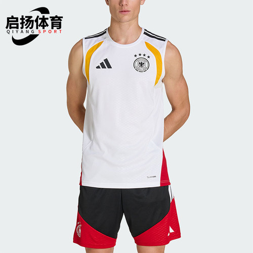 Adidas/阿迪达斯正品2026年男士透气经典运动训练背心T恤KB4494