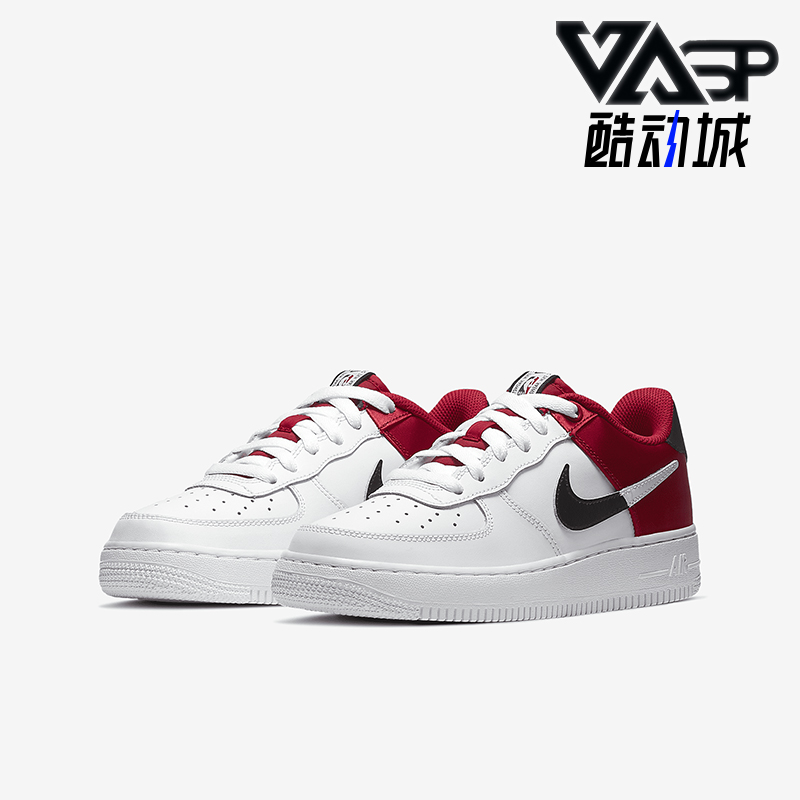 Nike/耐克正品Air Force 1 GS女子大童休闲透气板鞋CK0502-600