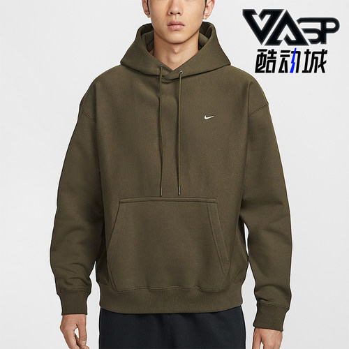 Nike/耐克正品Solo Swoosh男士运动连帽加绒套头卫衣HV1083-212