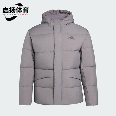 Adidas/阿迪达斯正品LINEAR男士运动连帽保暖休闲羽绒服KR0936