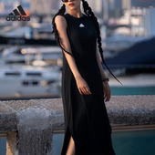 DRESS女子运动圆领连衣裙IT4350 阿迪达斯正品 Adidas