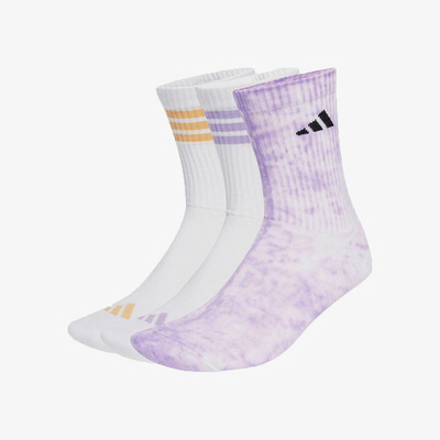 Adidas/阿迪达斯正品2025年女士休闲经典针织中筒袜三双装KA8092