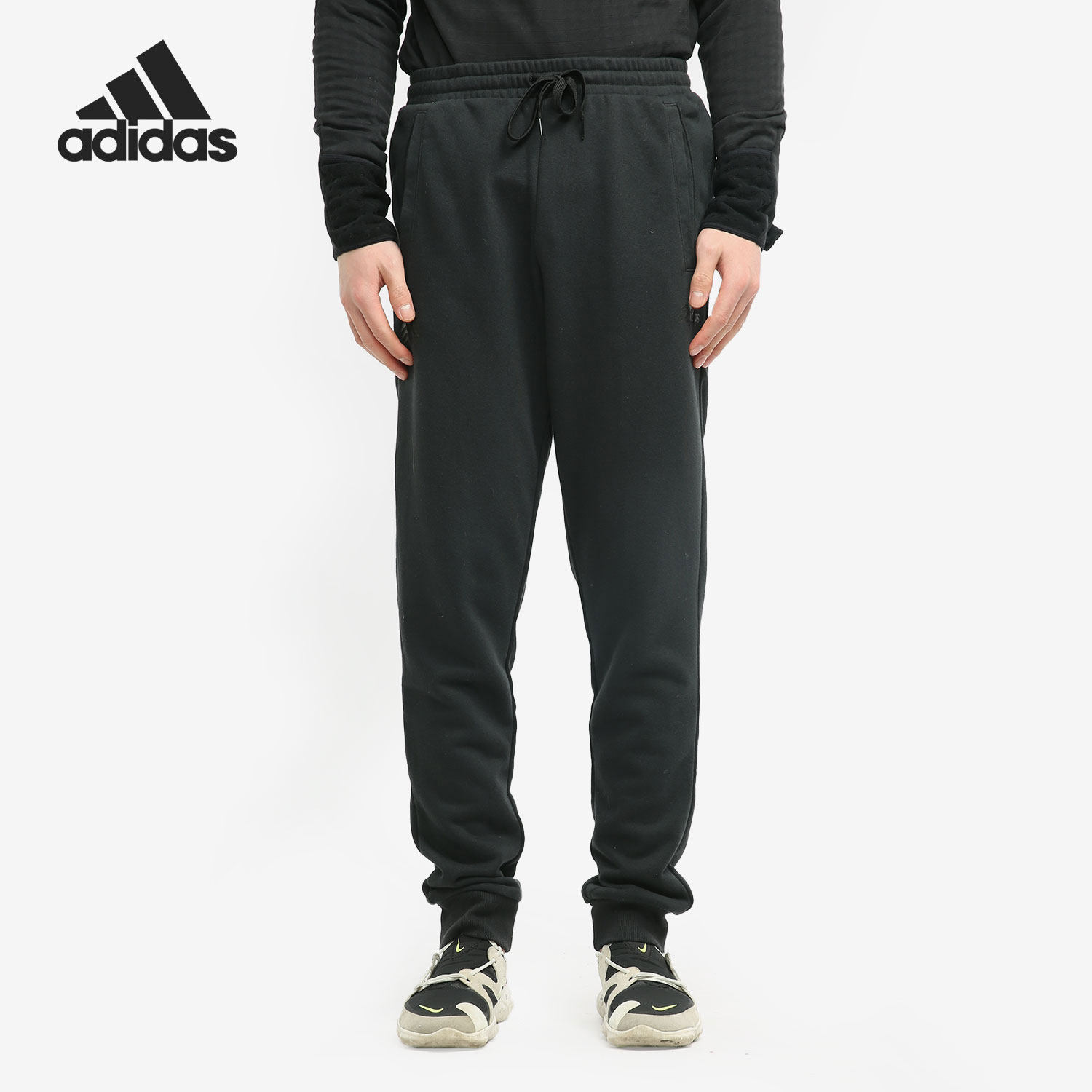 Adidas阿迪达斯正品男收脚透气亚洲休闲舒适卫裤运动长裤FU3660