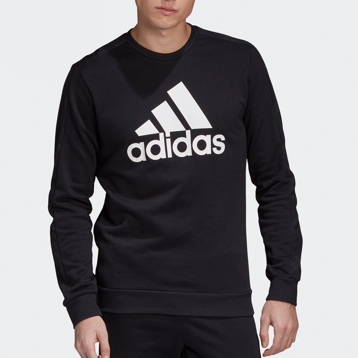 Adidas/阿迪达斯正品圆领宽松针织休闲男子套头卫衣GJ6590,运动服/休闲服装,运动卫衣/套头衫,淘宝优惠券,粉丝福利购,淘宝优惠卷