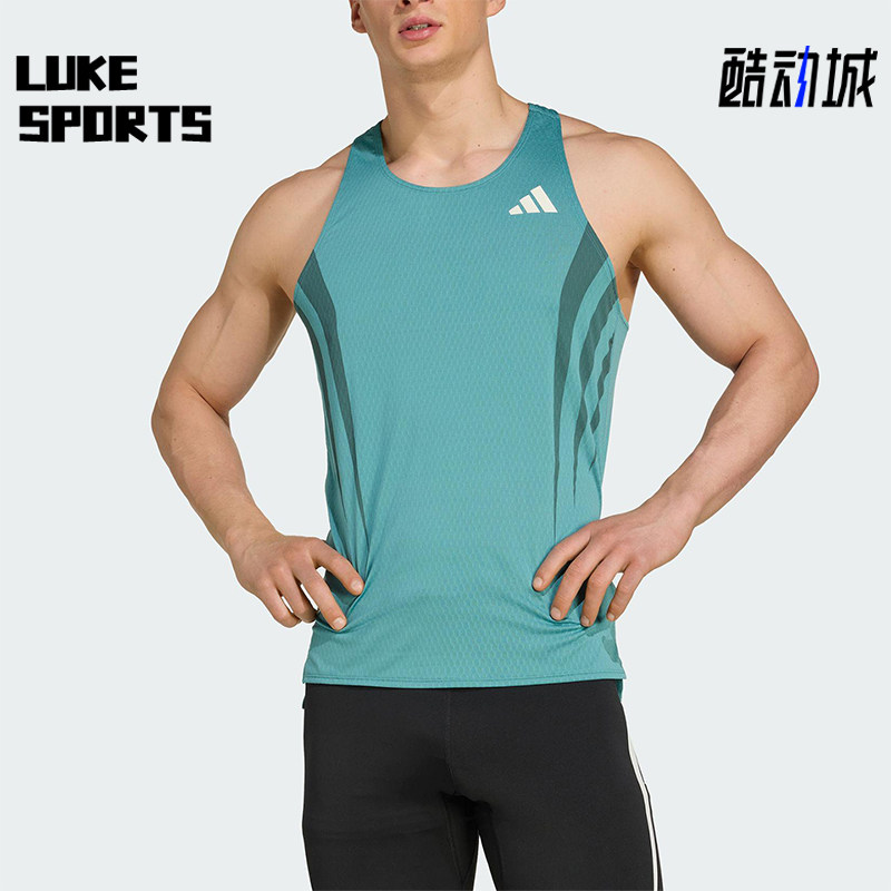 Adidas/阿迪达斯正品2025夏季款男士运动风跑步工字背背心JV9307