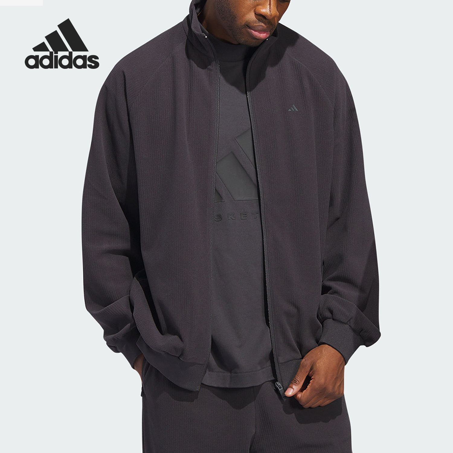 Adidas/阿迪达斯当季现款男女篮球运动立领拉链外套IT2471