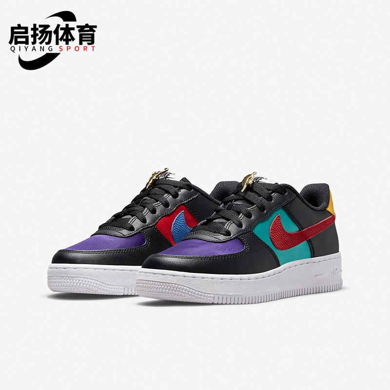 Nike/耐克正品AIR FORCE 1 LV8 EMB女子GS大童运动板鞋DN4178-001