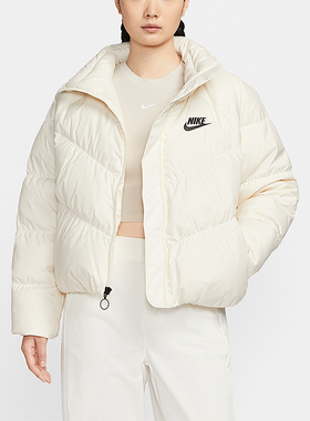 Nike/耐克正品冬季女士保暖日常休闲短款立领羽绒服IB2964-110