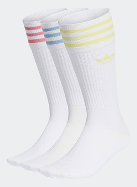 Adidas/阿迪达斯正品三叶草男女运动休闲长筒袜三双装 H32329