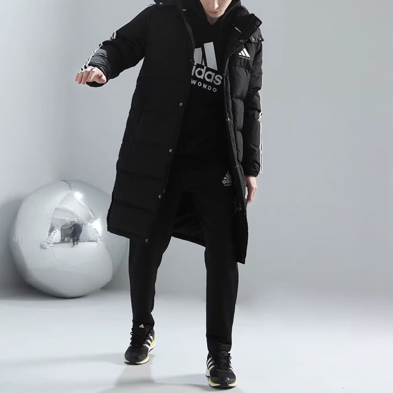 Adidas/阿迪达斯官方正品武博新款男士连帽柔软羽绒服ADIPK01T-BW