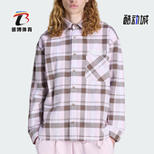 阿迪达斯正品 三叶草男士 休闲翻领网格运动长袖 Adidas 衬衫 KG6452