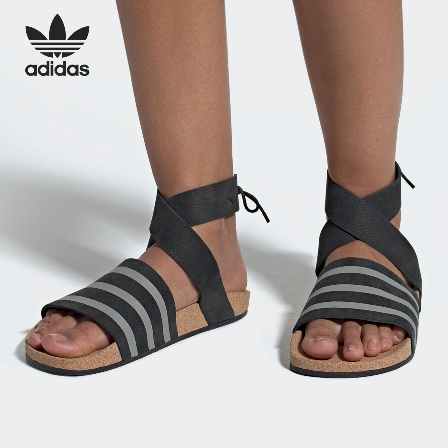 Adidas/阿迪达斯正品 ANKLE WRAP W三叶草女子运动凉鞋EG3850