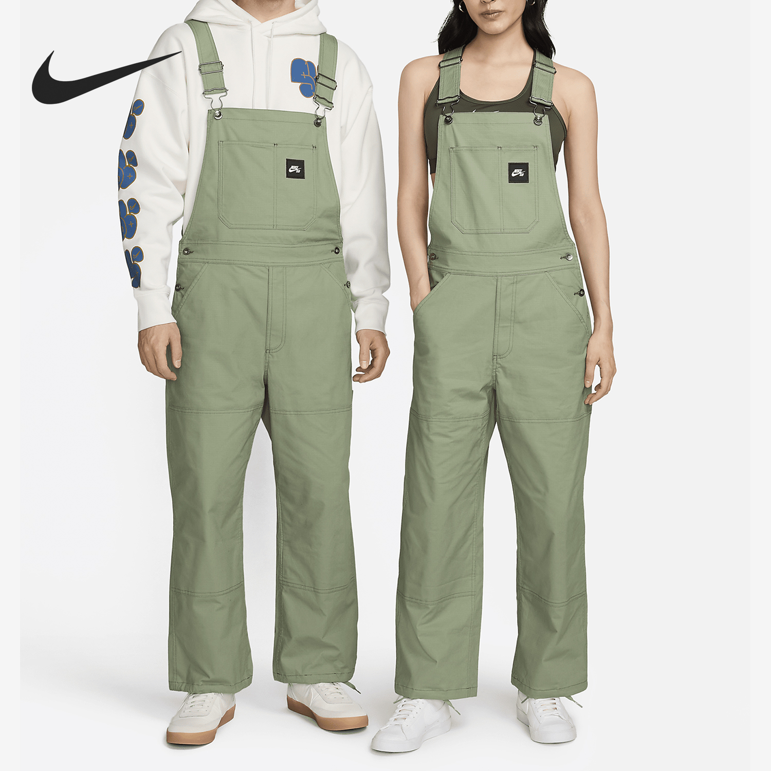 Nike/耐克男女运动滑板背带裤