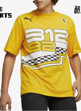 Puma/彪马正品夏季男士透气休闲运动图案训练短袖T恤535799-05