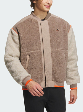 Adidas/阿迪达斯正品秋季新款男子羊羔毛保暖外套休闲棉服IL8918