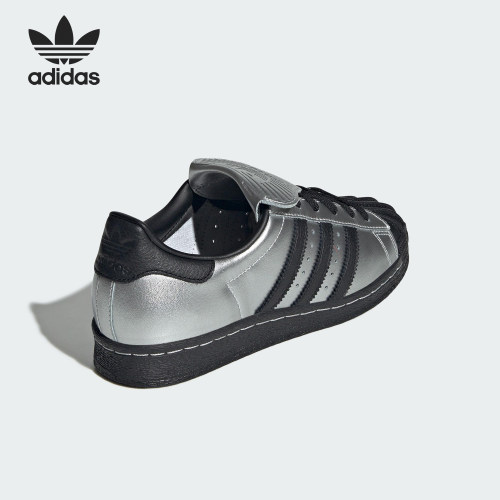 Adidas/阿迪达斯官方正品三叶草女士经典贝壳头翻盖板鞋JH5669