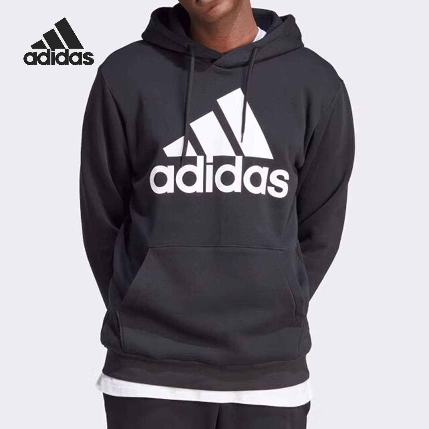 Adidas/阿迪达斯正品秋冬新款男子连帽加绒保暖卫衣IB4024