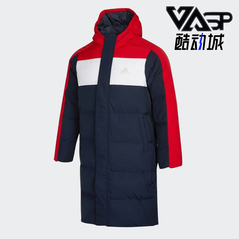 阿迪达斯儿童连帽保暖运动羽绒服