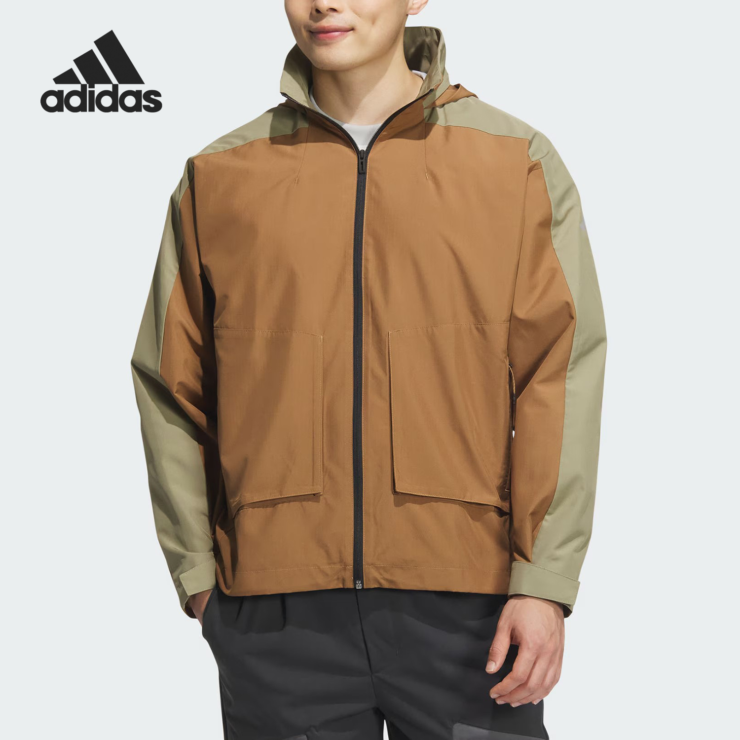 Adidas/阿迪达斯官方正品当季新款男士运动训练拼接外套JM9153