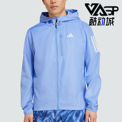 Adidas/阿迪达斯正品修身连帽长袖夹克外套经典男夹克外套JX2249