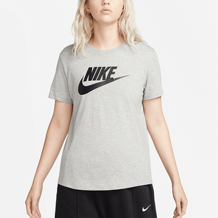 Nike/耐克正品女士印花圆领经典运动透气舒适短袖T恤DX7906-063