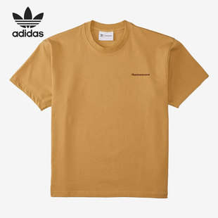 运动男女短袖 Adidas 新款 三叶草夏季 T恤HG1805 阿迪达斯正品
