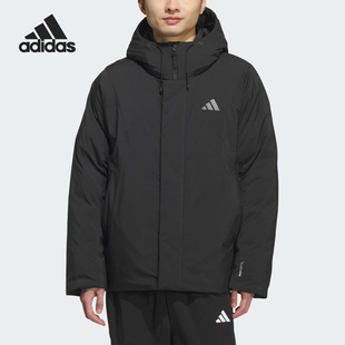 Adidas/阿迪达斯官方正品2025秋季款男士保暖连帽羽绒服KC2509