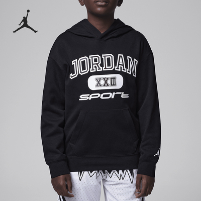 Nike/耐克正品JORDAN SPORT大童印花加绒连帽卫衣HV1597-010