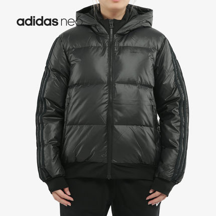 Adidas/阿迪达斯正品当季女子运动连帽休闲羽绒服 EI4411 EI4412
