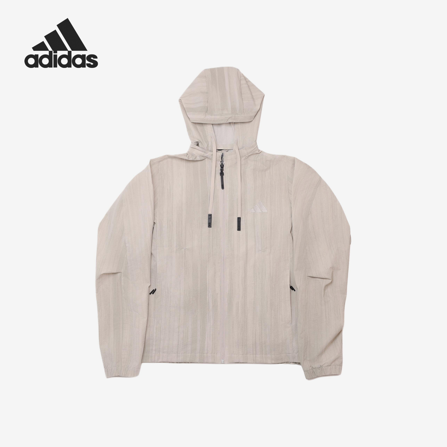Adidas/阿迪达斯官方正品2025男士梭织运动连帽夹克外套KC6020