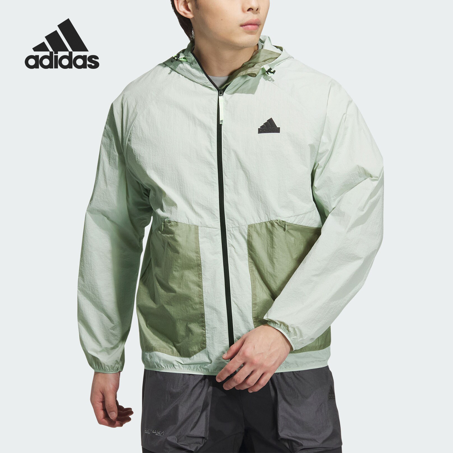 Adidas/阿迪达斯正品TH LW WV JKT男士连帽运动外套JI8660