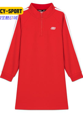 Skechers/斯凯奇正品潮流秋新款儿童舒适运动训练连衣裙L420G145