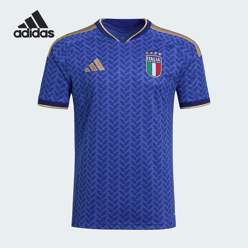 Adidas/阿迪达斯正品意大利队男士修身运动透气足球T恤JL6937