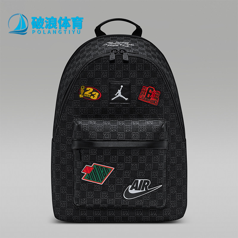 Nike/耐克正品JORDANMonogram新款男黑色经典双肩背包IQ3202-010