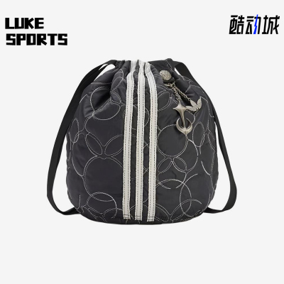 Adidas/阿迪达斯正品PadedBag新款黑色收纳便携单肩包KC2238