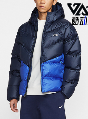 Nike/耐克正品Windrunner男士运动拼接保暖休闲羽绒服HQ7791-451