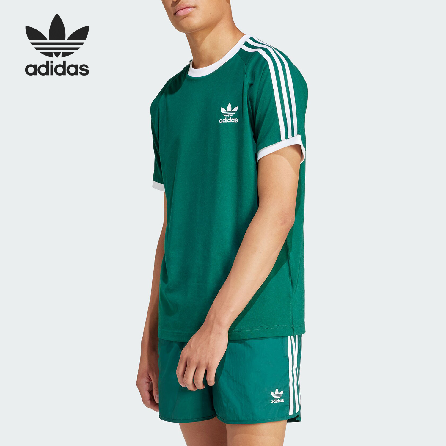 Adidas/阿迪达斯正品三叶草男士复古运动修身经典短袖IM9387