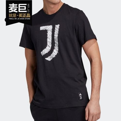 阿迪达斯男子足球运动短袖T恤