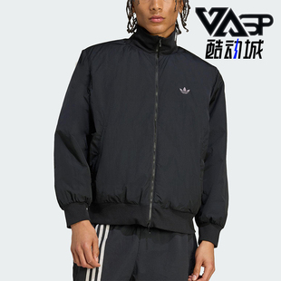 Adidas/阿迪达斯正品2025秋季款男士日常立领保暖梭织棉服JX7783