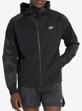 New Balance/NB正品2025新款男子梭织连帽夹克外套MJ43514-ACK