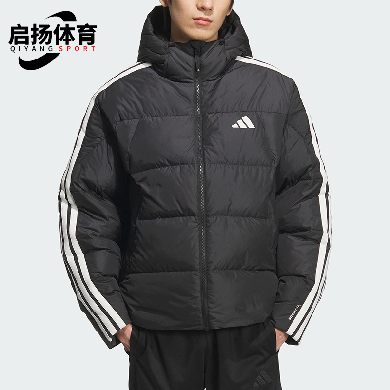 Adidas/阿迪达斯正品3S PUFF D JKT男士运动保暖连帽羽绒服KC2493