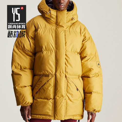 阿迪达斯女士连帽保暖宽松棉服