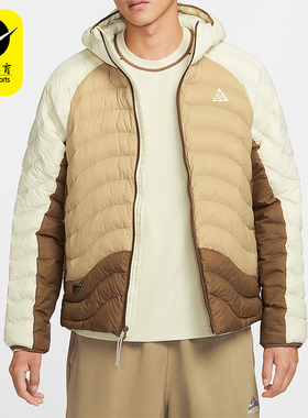 Nike/耐克正品Therma-FIT男士运动拼接保暖连帽棉服HJ3736-229